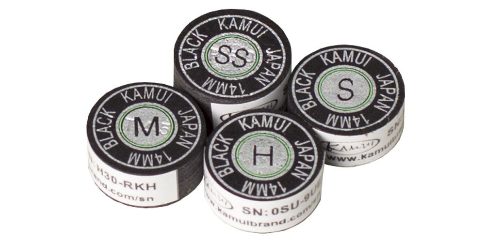GENUINE KAMUI BLACK 14 MM CUE TIPS