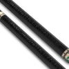 EVO Beast Emerald Cobra Carbon Fiber Pool Cue Stick, Low Deflection Pool Stick with 3/8-8 Pin Joint, 12.5mm Tip, TIME Standard tip, Microfiber Leather Wrap
