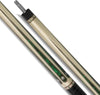 EVO Beast Emerald Cobra Carbon Fiber Pool Cue Stick, Low Deflection Pool Stick with 3/8-8 Pin Joint, 12.5mm Tip, TIME Standard tip, Microfiber Leather Wrap