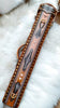 Volturi Brogue 1 Genuine Leather Hand Tooled Leather Cue Case Tan/Tan Sting Ray Accents 3x6