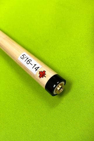 Han's Delta 5/16" x 14 PILOTED PRO TAPER MAPLE CUE STICK SHAFT