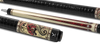 EVO Beast Scarlet Panther Carbon Fiber Pool Cue Stick, Low Deflection Pool Stick with 3/8-8 Pin Joint, 12.5mm Tip, TIME Standard tip, Microfiber Leather Wrap
