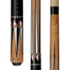 Lucasi Custom LZC31 Antique Birdseye & Black/Imitation Bone Cue with Embossed Leather Wrap 19 oz