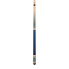 Lucasi Custom LZC22 Natural Birdseye/Teal Stained Curly Maple Wrapless Cue 19 oz.