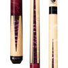 Lucasi Custom LZC17 Purple Stained & Natural Super Birdseye Wrapless Cue