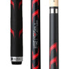 LUCASI LHRV23 RIVAL SERIES Black & Metallic Red Matte Finish Cue with Rival G5 Grip POOL CUE