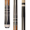 Players G-4114 Black & Antique Maple Wrapless Cue 19 oz