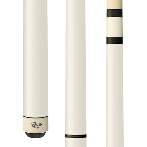 NEW RAGE RGJBHH-WHITE HEAVY HITTER JUMP/BREAK CUE 25 oz