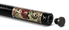 EVO Beast Scarlet Panther Carbon Fiber Pool Cue Stick, Low Deflection Pool Stick with 3/8-8 Pin Joint, 12.5mm Tip, TIME Standard tip, Microfiber Leather Wrap