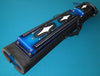 Volturi Genuine Leather Hand Tooled Leather Cue Case Blue/White Lizard Accents 4x8